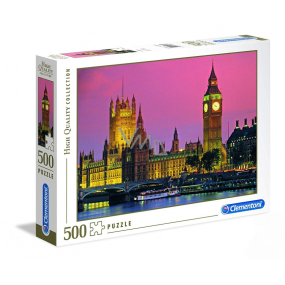 Clementoni Puzzle Večerní Londýn 500 dílků, doporučený věk 8+