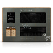 Baylis & Harding Konopí a bergamot mycí gel a šampon na vlasy 100 ml + pleťový mycí gel 100 ml + sůl do koupele 75 g + fleecový župan, kosmetická sada pro muže
