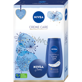 Nivea Creme Care krém pro základní péči 75 ml + krémový sprchový gel 250 ml, kosmetická sada pro ženy
