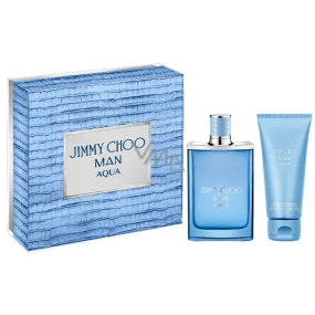 Jimmy Choo Man Aqua toaletní voda 50 ml + sprchový gel 100 ml, dárková sada pro muže