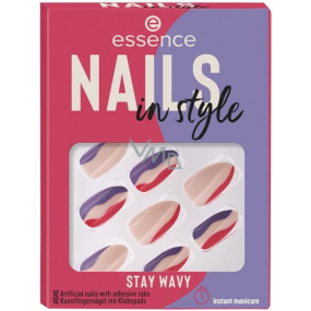 Essence Nails In Style umělé nehty 13 Stay Wavy 12 kusů