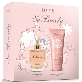Elode So Lovely parfémovaná voda 100 ml + tělové mléko 100 ml, dárková sada pro ženy