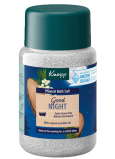 Kneipp Good Night sůl do koupele s přírodními éterickými oleji uvolní mysl a vyživí pokožku 500 g