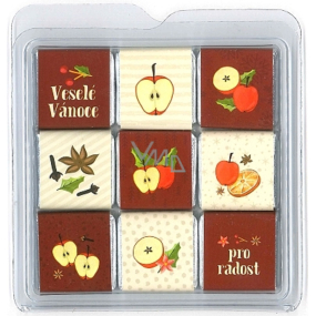 Nekupto Vánoční čokoládové puzzle Jablíčko 45 g