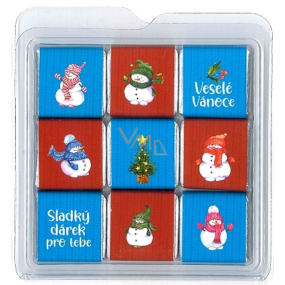 Nekupto Vánoční čokoládové puzzle Sněhulák 45 g