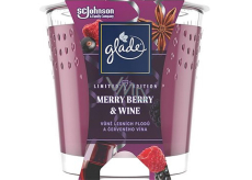 Glade Merry Berry & Wine s vůní lesních plodů a červeného vína vonná svíčka ve skle, doba hoření až 38 hodin 129 g