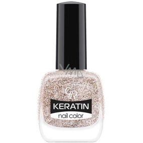 Golden Rose Keratin Nail Color Glitter lak na nehty 404 10,5 ml