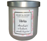 Heart & Home Svěží prádlo sójová vonná svíčka se jménem Věrka 110 g