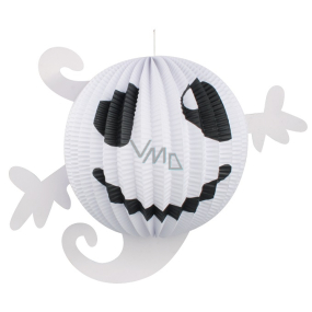 Lampion kulatý bílý Duch 23 cm