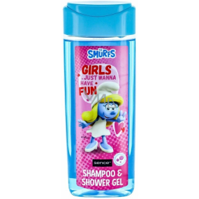 Šmoulové Šmoulinka sprchový gel a šampon na vlasy pro děti 210 ml
