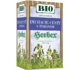 Herbex BIO Dýchací cesty s tymiánem bylinný čaj 20 x 1,2 g