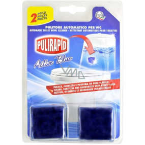 Pulirapid WC Cubo Active Blue dezinfekční kostka do WC nádržky 2 kusy
