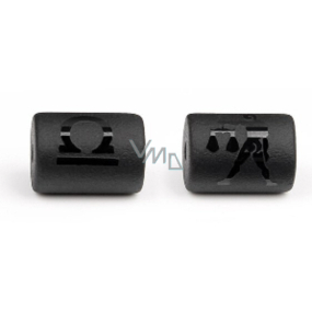 Onyx Váhy znamení zvěrokruhu, přívěsek na náramek přírodní kámen, váleček 10 mm 1 kus, kámen životní síly