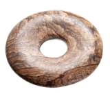 Jaspis obrázkový Donut přírodní kámen 30 mm, kámen pozitivní energie