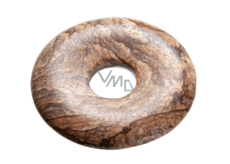 Jaspis obrázkový Donut přírodní kámen 30 mm, kámen pozitivní energie