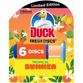 Duck Fresh Discs Tropical Summer WC gel pro hygienickou čistotu a svěžest Vaší toalety 36 ml
