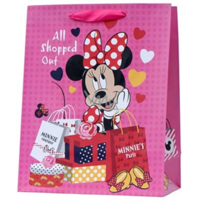 Ditipo Dárková papírová taška 26,4 x 12 x 32,4 cm Minnie Mouse s taškami