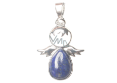 Lapis Lazuli Anděl strážný přívěsek přírodní kámen 3,5 x 2,5 mm, kámen harmonie