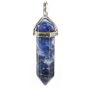 Lapis Lazuli kyvadlo šestihran přívěsek přírodní kámen 41 x 13 mm, kámen harmonie