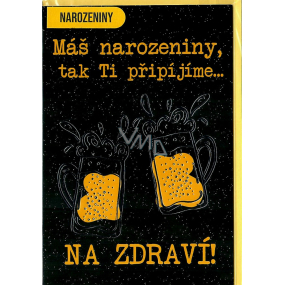 Nekupto Přání k narozeninám Pivo 115 x 170 mm