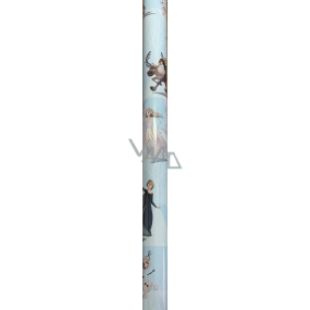 Nekupto Dárkový balicí papír 70 x 200 cm Ledové království světle modrý