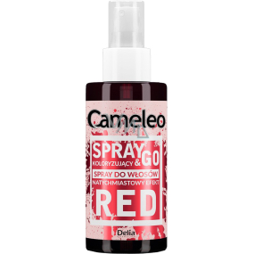 Delia Cosmetics Cameleo Spray & Go tónovací přeliv na vlasy Červený 150 ml