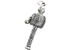 Modlitební mlýnek budhistický, nerezová ocel palička 61 x 11 mm