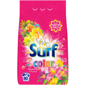 Surf Color Tropical Lily & Ylang Ylang prášek na praní barevného prádla 80 dávek 5,2 kg