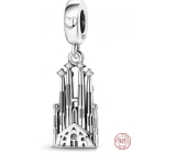 Charm Sterlingové stříbro 925 Barcelona La Sagrada Familia, přívěsek na náramek cestování
