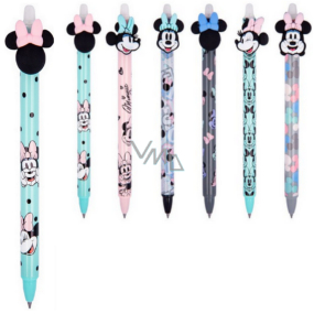 Colorino Gumovatelné pero Minnie Mouse bez tváře zelené, modrá náplň 0,5 mm