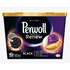 Perwoll Renew & Care Caps kapsle na praní černého prádla 28 dávek 406 g