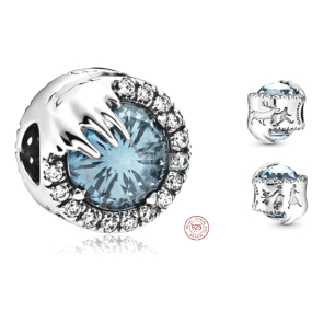 Charm Sterlingové stříbro 925 Disney Ledové království, Frozen zimní krystal, korálek na náramek