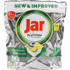 Jar Platinum All in One Lemon kapsle do myčky nádobí 28 kusů 417 g