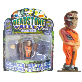 EP Line Deadstone Valley Zombie sběratelská figurka, kriminálník Roman s vlastní rakví a náhrobkem