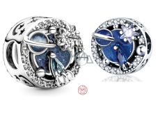Charm Sterlingové stříbro 925 Cesta galaxií vesmír, korálek na náramek symbol