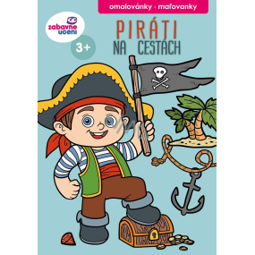 Ditipo Zábavné učení omalovánky Piráti na cestách 16 stran 147 x 210 mm