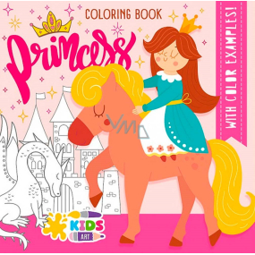 Ditipo Omalovánky čtvercové Princess 18 stran A4 210 x 297 mm
