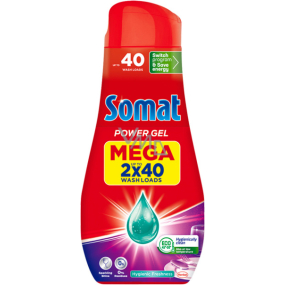 Somat All in 1 Power Gel Hygiene Fresh gel do myčky pro hygienickou čistotu a zářivý lesk 80 dávek 2 x 720 ml, duopack