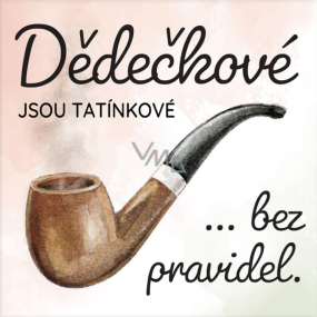 Albi Magnetka Dědečkové jsou tatínkové bez pravidel 6,5 x 6,5 cm