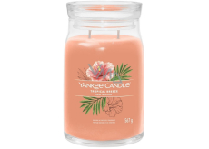 Yankee Candle Tropical Breeze - Tropický vánek vonná svíčka Signature velká sklo 2 knoty 567 g