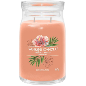 Yankee Candle Tropical Breeze - Tropický vánek vonná svíčka Signature velká sklo 2 knoty 567 g
