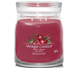 Yankee Candle Black Cherry - Zralé třešně vonná svíčka Signature střední sklo 2 knoty 368 g