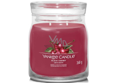 Yankee Candle Black Cherry - Zralé třešně vonná svíčka Signature střední sklo 2 knoty 368 g