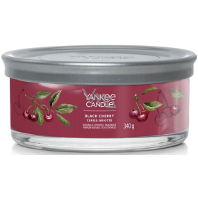 Yankee Candle Black Cherry - Zralé třešně vonná svíčka Signature Tumbler 5 knotů 340 g