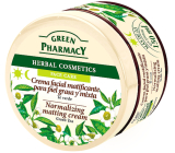 Green Pharmacy Zelený čaj normalizující zmatňující krém pro mastnou a smíšenou pleť 150 ml