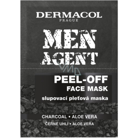 Dermacol Men Agent slupovací pleťová maska pro muže 2 x 7,5 ml