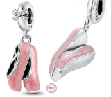 Charm Sterlingové stříbro 925 Chic style - růžové balerínky, přívěsek na náramek zájmy