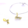 Charm Sterlingové stříbro 925 Leopard, přívěsek na náramek zvíře
