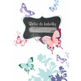 Ditipo Relax do kabelky Motýl kreativní zápisník 16 listů, formát A6 15 x 10,5 cm