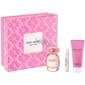 Kate Spade New York parfémovaná voda 100 ml + parfémovaná voda 7,5 ml + tělové mléko 100 ml, dárková sada pro ženy